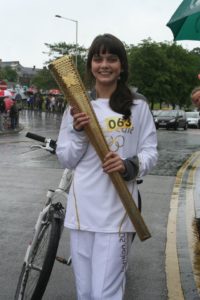 olympic torch for laura