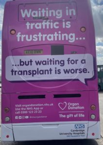 Waiting behind a bus...Addenbrookes 2022