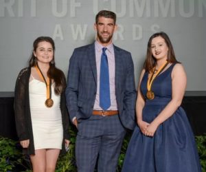 Lucia, Michael Phelps and Emily (2)