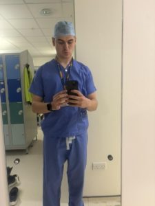 Andy Prigg scrubs